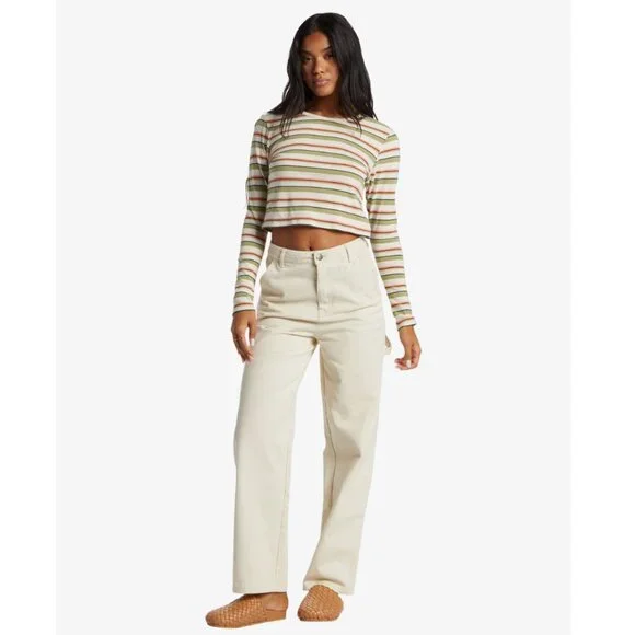 NEW Billabong Collet Carpenter Denim in Cream, Size 27 - Picture 4 of 11